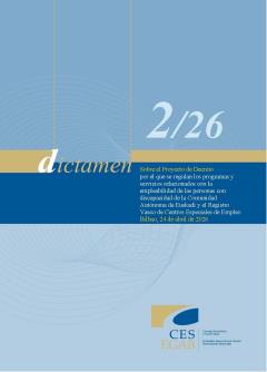 Dictamen 2/26 de 24 de abril, sobre el Proyecto de Decreto por el que se regulan los programas y servicios relacionados con la empleabilidad de las personas con discapacidad de la Comunidad Autónoma